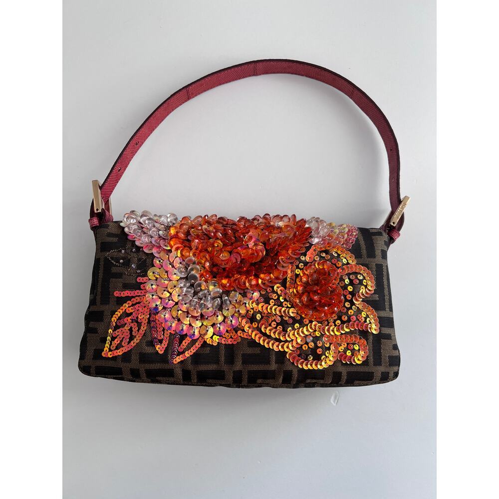 Vintage Fendi embroidered zucca baguette 2004 - Picture 3 of 8